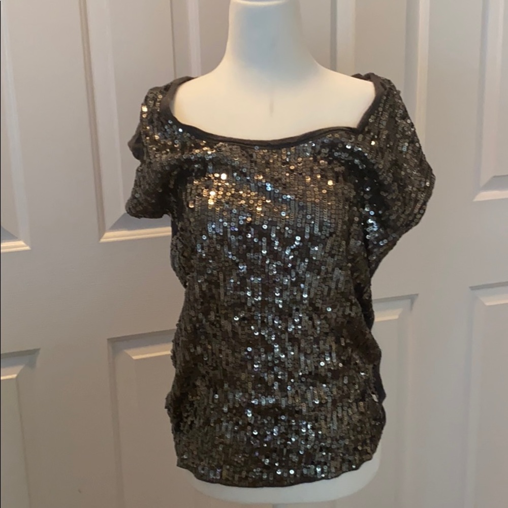 MK worn once sequin top
